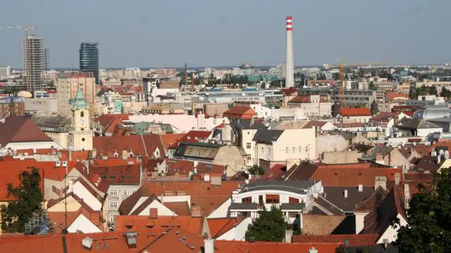 Bratislava City View above the Roofs Bratislava © echonet.at / rv
